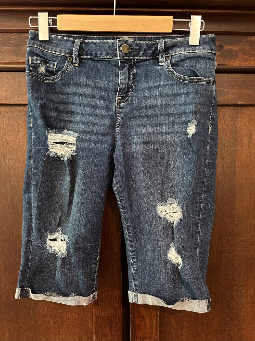 soho • New York & Company • women’s denim shorts • distressed